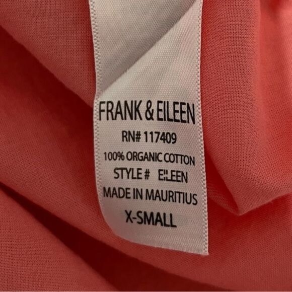 Frank & Eileen EILEEN Relaxed Button-Up Shirt XS – 100% Cotton Polar Flannel, Ex - Picture 9 of 9